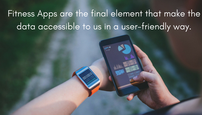 Fitness Apps are the final element that make the data accessible to us in a user-friendly way.